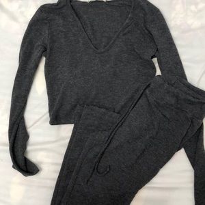 Charcoal Gray Matching Set